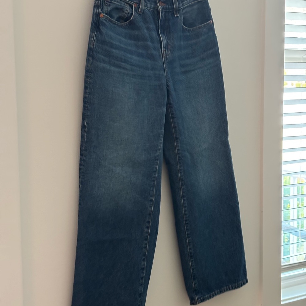 Madewell Superwide-Leg Denim Jeans Size 28P.
